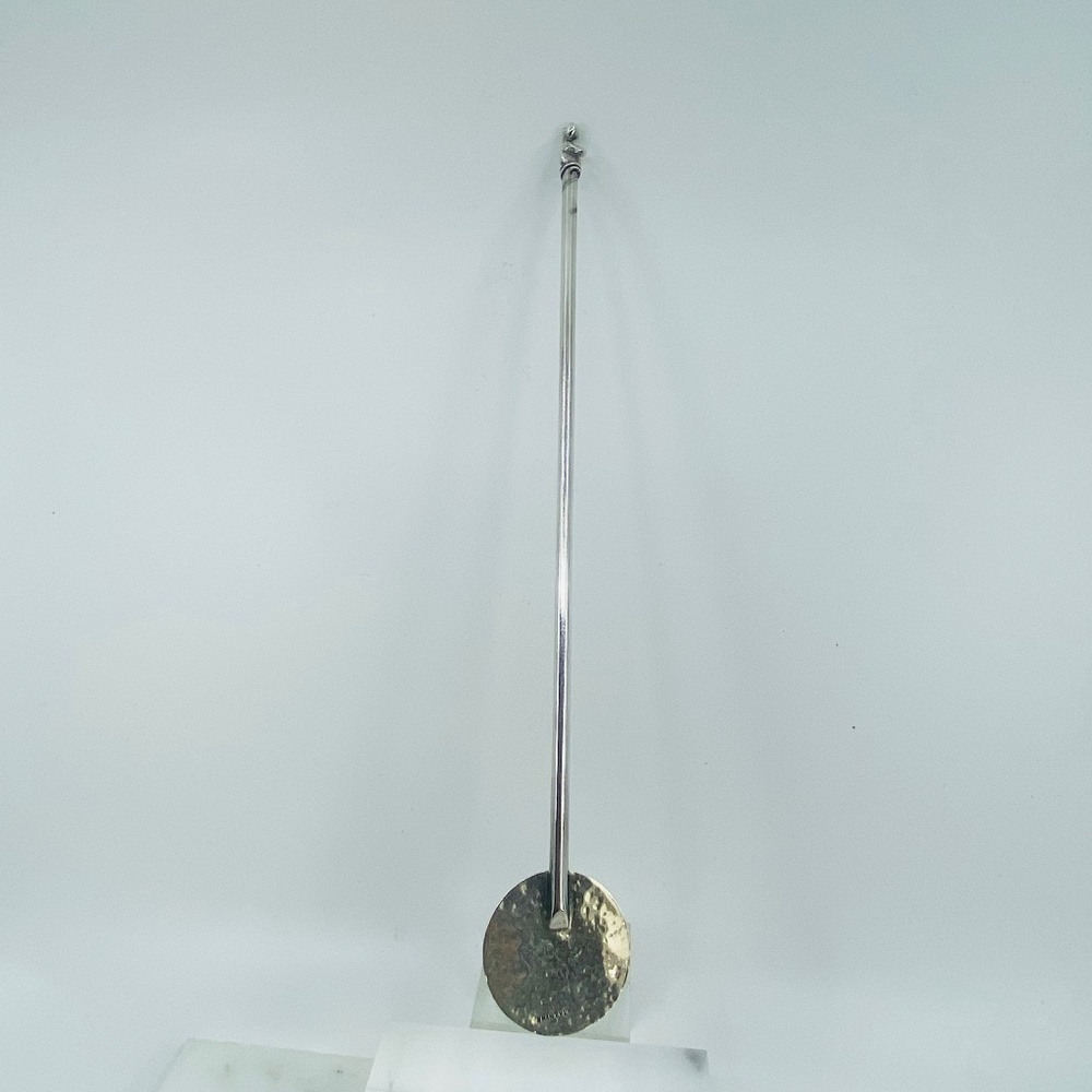 Antique Stamped AMANTVLA, Sterling Silver Hollow 13" Stirrer w/ Monkey.